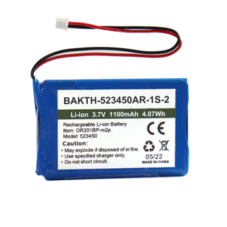 Bakth-523450ar-1s-2 3.7v 1800mAh Lítio Bateria de bateria de bateria de lítio