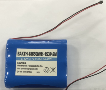 BAKTH-18650MH1-1S3P-2M 3,7V 9300mAH Preço de fábrica de lítio Bateria de bateria de bateria de bateria
