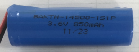 Preço da fábrica OEM de alta qualidade bakth-14500-1s1p 3.6v 850mAh Bateria de bateria de íons de lítio