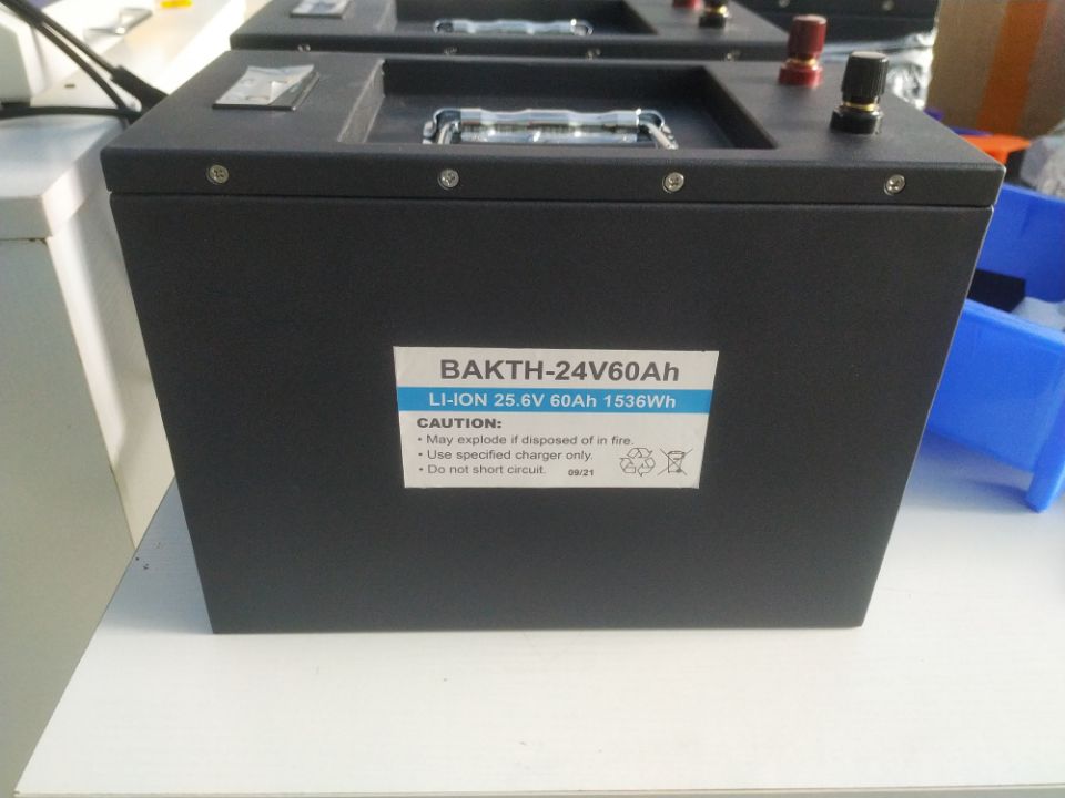 Bateria de íons de lítio recarregável de ciclo profundo 25.6V 60AH para ferramenta elétrica