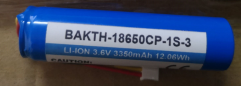 Preço de fábrica de alta capacidade Bakth-18650CP-1S-3 3,7V 3350mAh Lítio de lítio Bateria de bateria de bateria de bateria