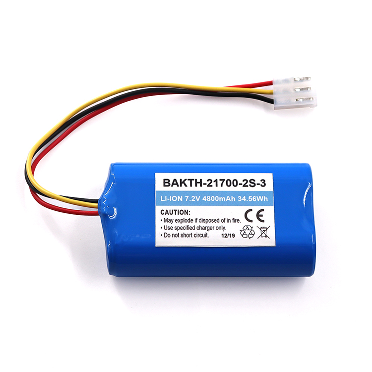 Bakth-21700-2S-3 7.2V 4800mAh Bateria de bateria de íons de lítio de lítio
