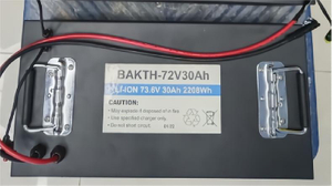 Bateria personalizada bakth-72v30a preço de fábrica de lítio bateria de bateria de bateria de bateria recarregável