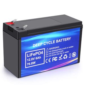 Bateria de LifePO4 de LifePO4, de ciclo profundo, 12,8V 6AH para aparelho eletrônico