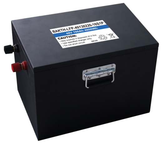 Personalizado bakth-lfp-40130220-16s1p 48V 100AH ​​LIFEPO4 Bateria de bateria recarregável