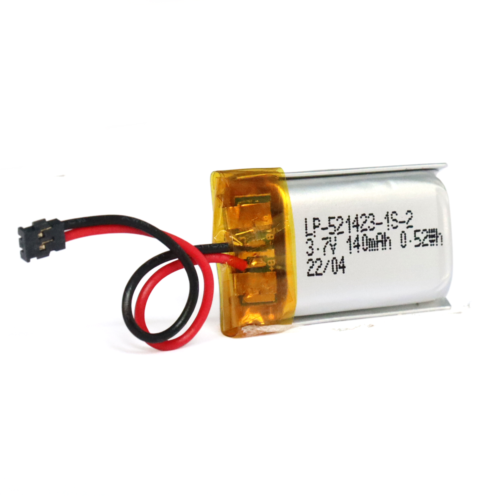 Bateria de polímero de lítio 3.7V 140mAh para dispositivo Bluetooth 