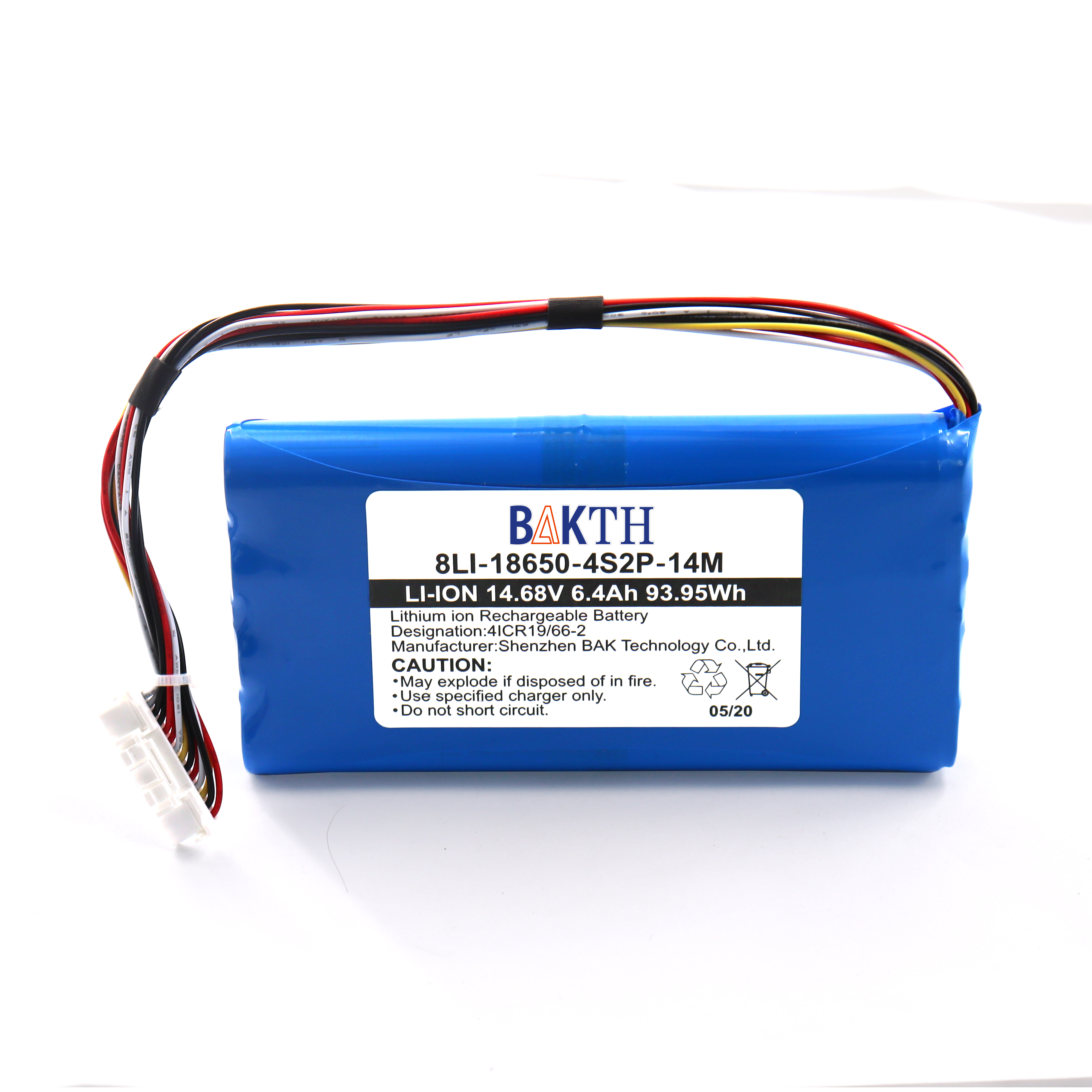 18650 Bateria 6400mAh Baterias de ferramentas elétricas recarregáveis ​​14.68V Células cilíndricas