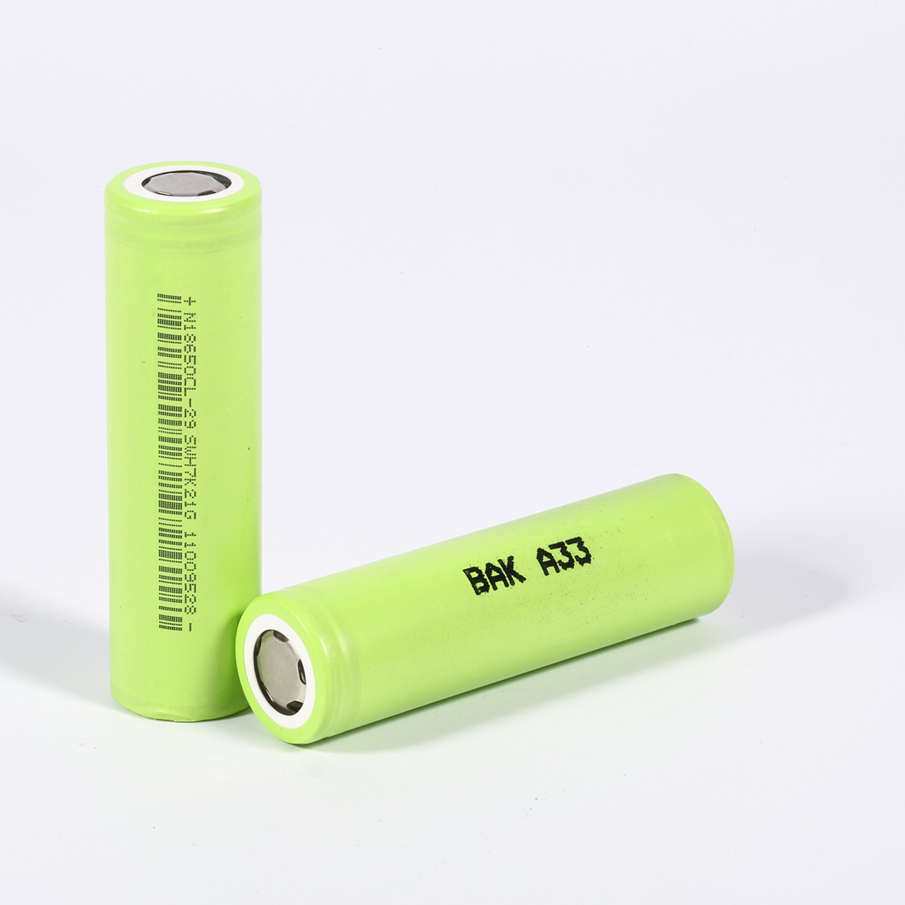 Baterias 18650 verdes de 3,6 volts no frete do porto